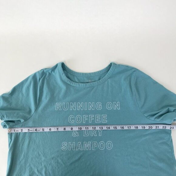 Lane Bryant "Running on Coffee" Tee Women's Plus 18/20 Stretch Knit Crew Neck - Picture 6 of 8